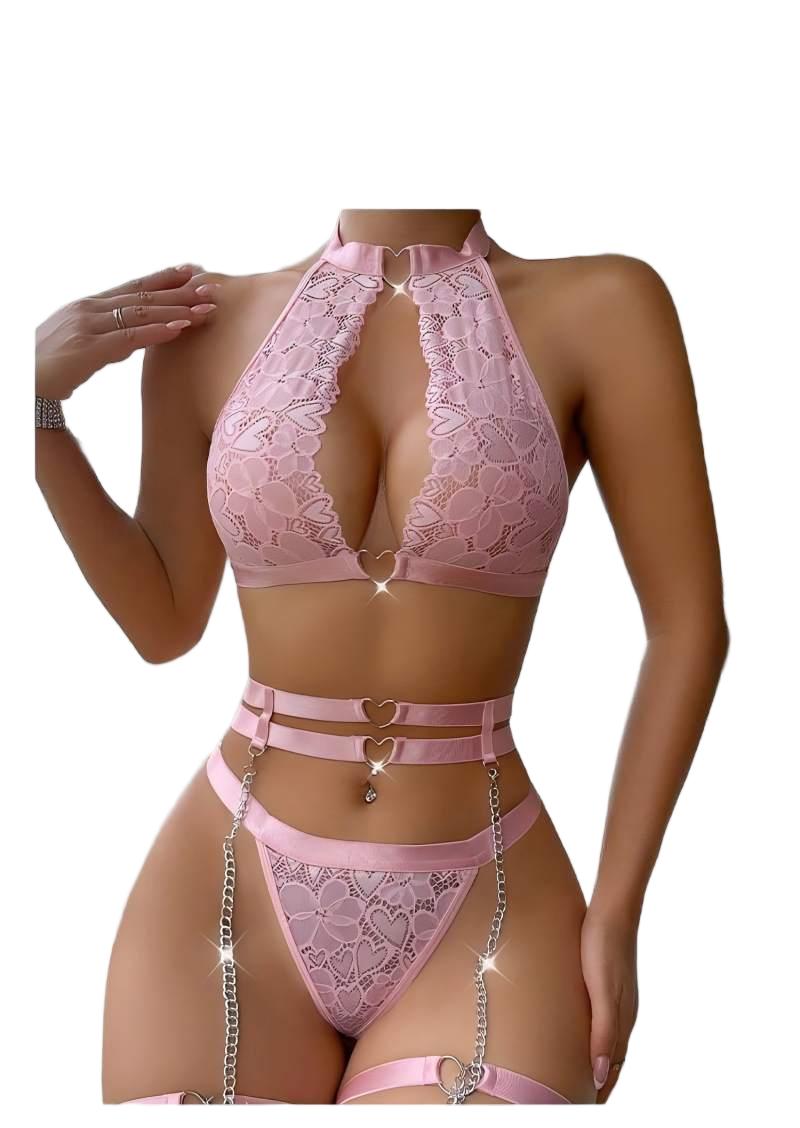 Accessories Woman - Sexy Lingerie Set Push Up Lace
