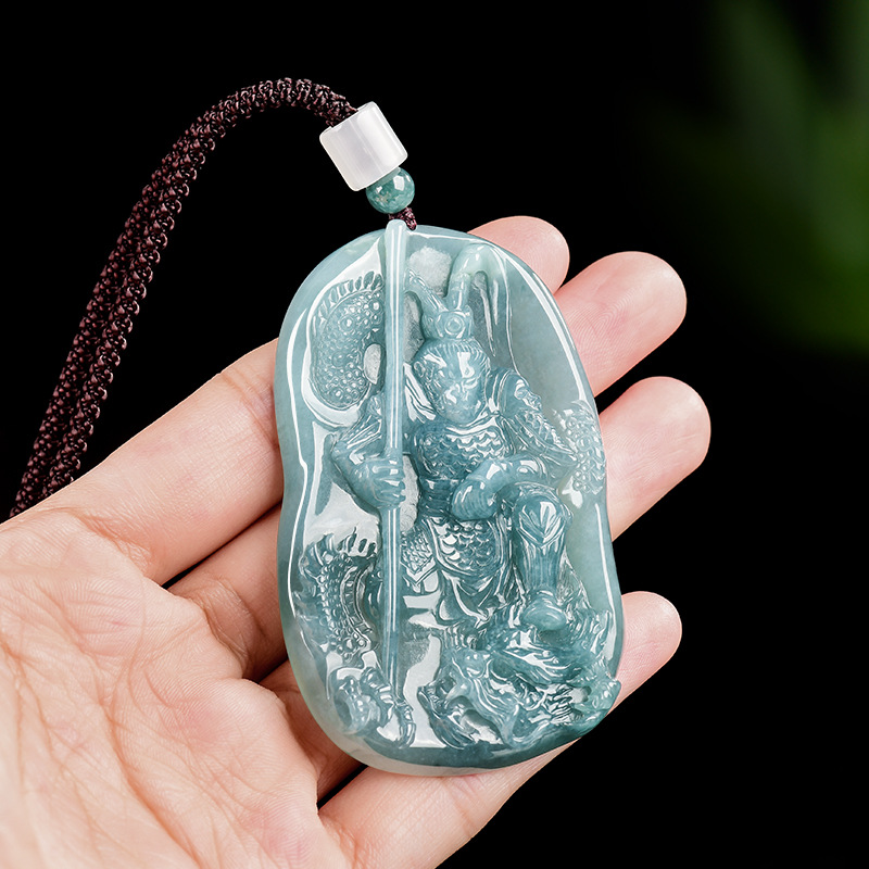 Accessories Woman - Burmese Jadeite Monkey King Pendant Necklace