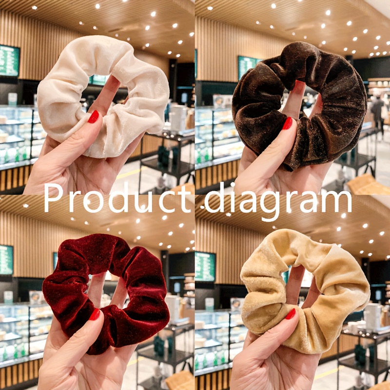1 piece French retro velvet sc - Hair Tie Velvet recension och pris