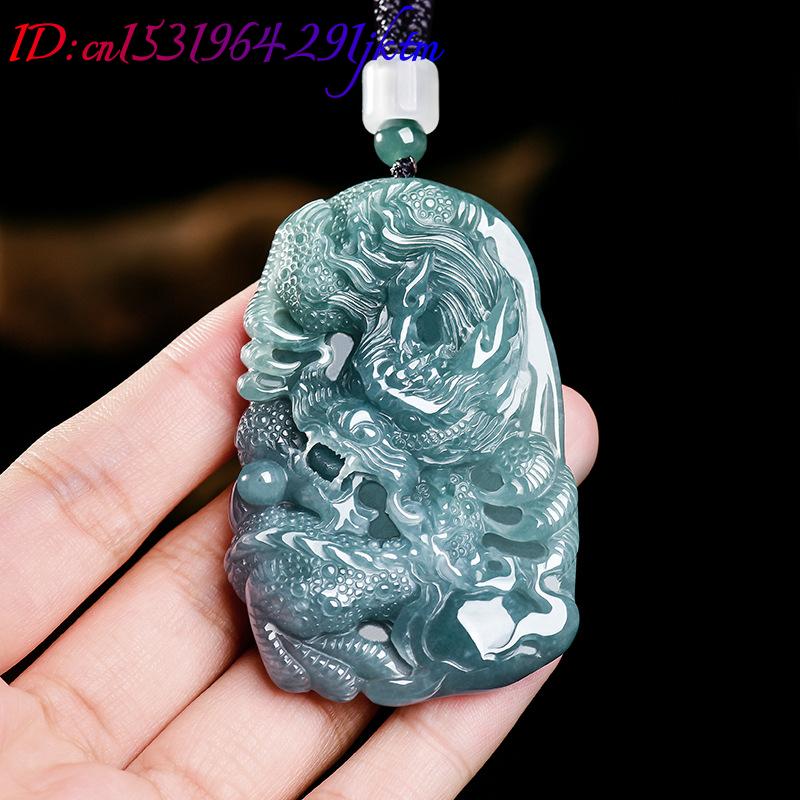 Natural Burmese Jadeite Dragon - Accessories Woman recension och pris