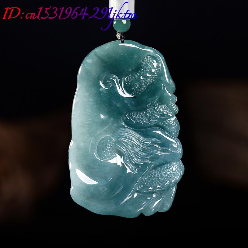 Natural Burmese Jadeite Dragon - Accessories Woman recension och pris
