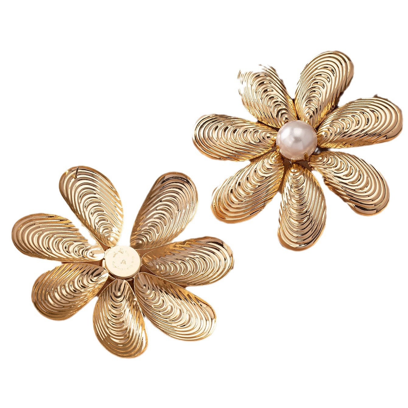 Large Metal Flower Earrings fo - Women'S Accessories Jewelry Sale recension och pris