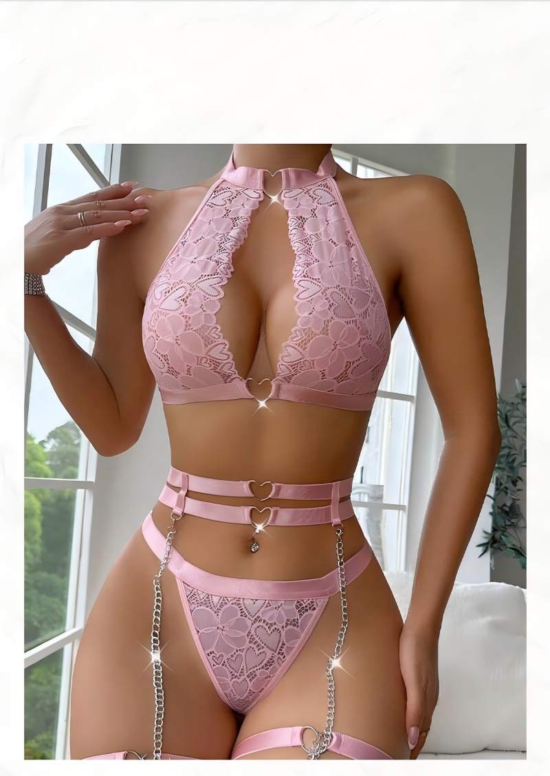 Sexy Lingerie Set Push Up Lace - Accessories Woman recension och pris