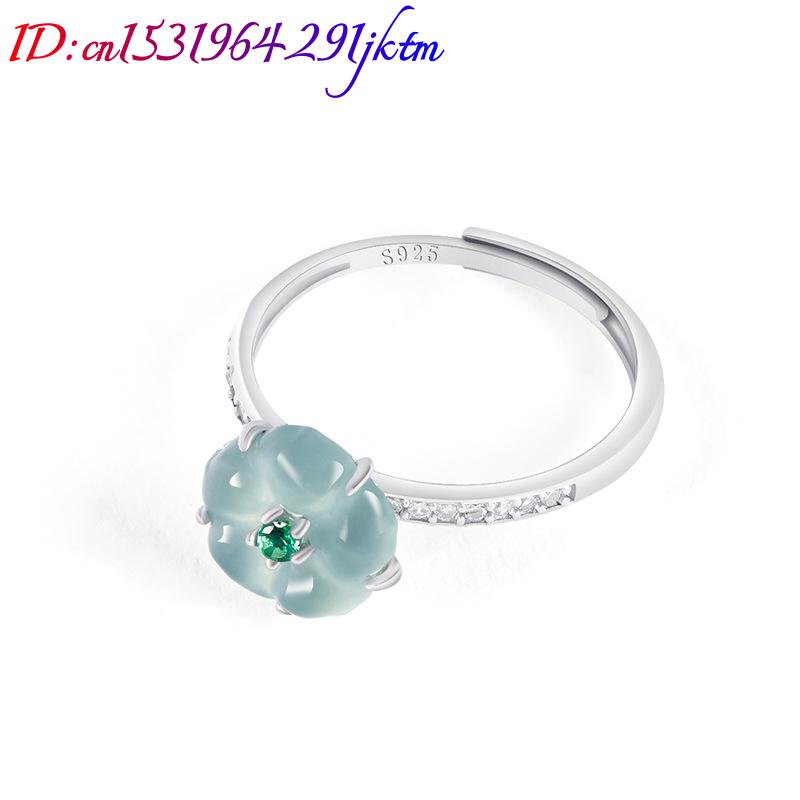 Blue Burmese Jadeite Flower Ri - Accessories Woman recension och pris
