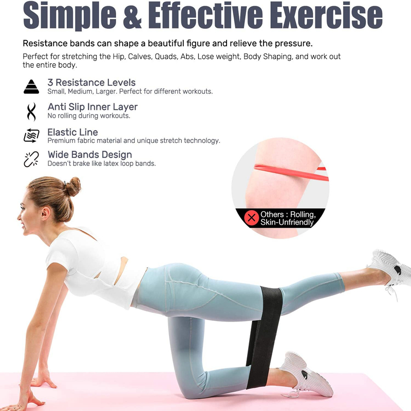 3PCS Women Men Fabric Resistan - Women'S Exercise Accessories recension och pris