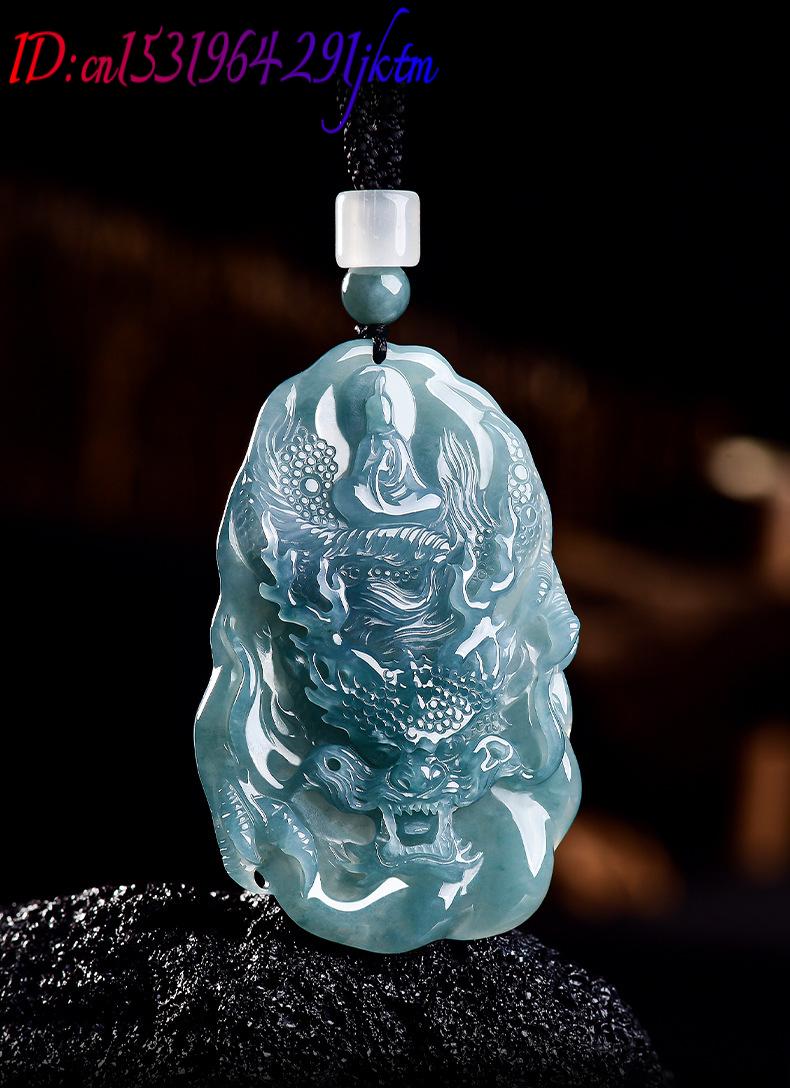 Natural Burmese Jadeite Dragon - Accessories Woman recension och pris