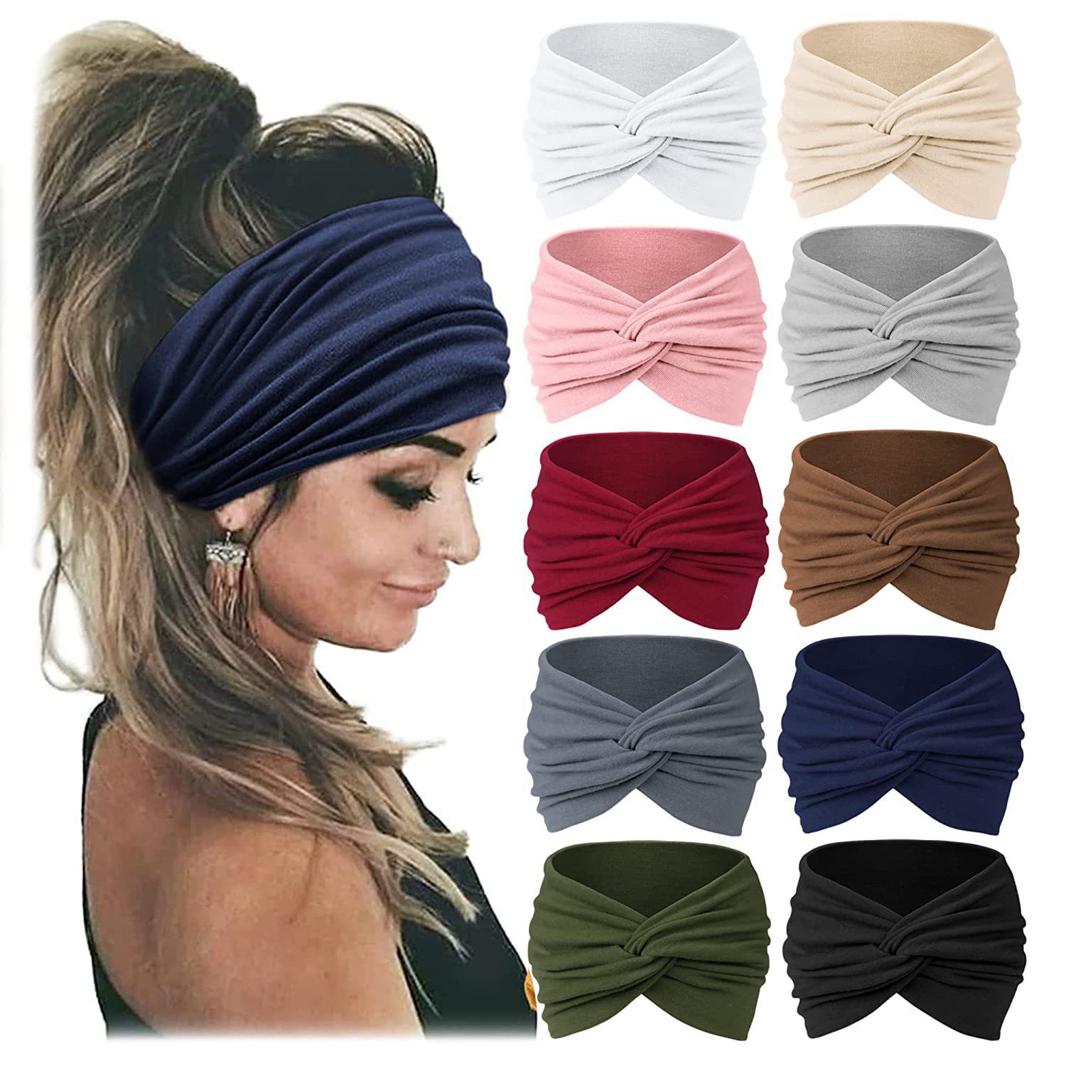 Women's Wide Elastic Headband, - Women'S Exercise Accessories recension och pris