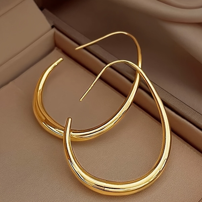 Hot Sale Geometric Oval Hoop E - Women'S Accessories Jewelry Sale recension och pris