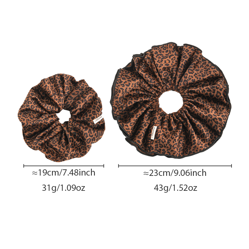 Velvet Leopard Print Double-La - Hair Tie Velvet recension och pris