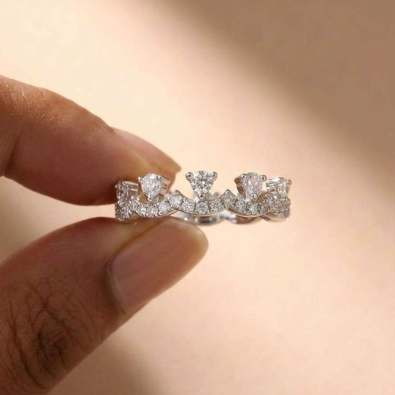 925 Sterling Silver Crown Zirc - Women'S Accessories Jewelry Sale recension och pris