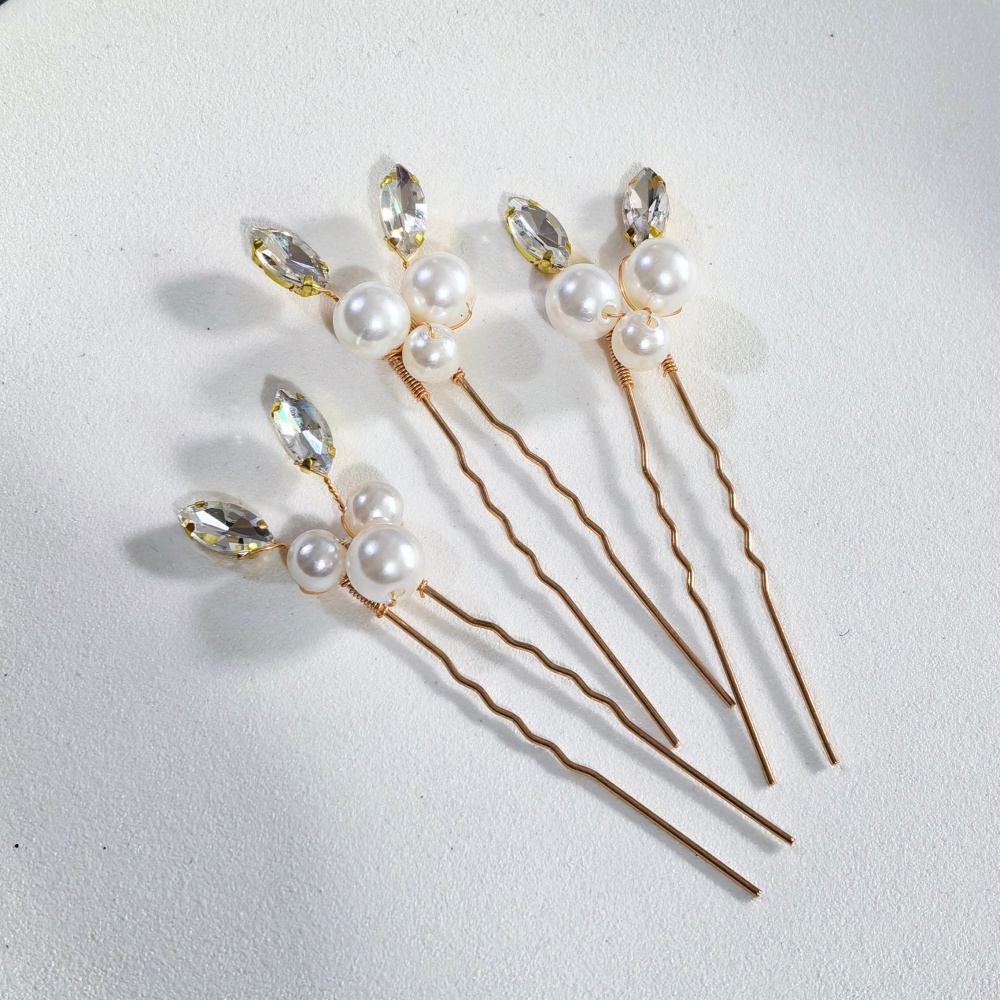 Pearl Crystal Hair Pins Comb S - Women'S Accessories List recension och pris