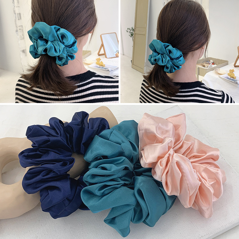 Fashion Silk Organza Solid Col - Hair Tie Velvet recension och pris